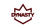 A logo for a company called dynasty with a crown on it.